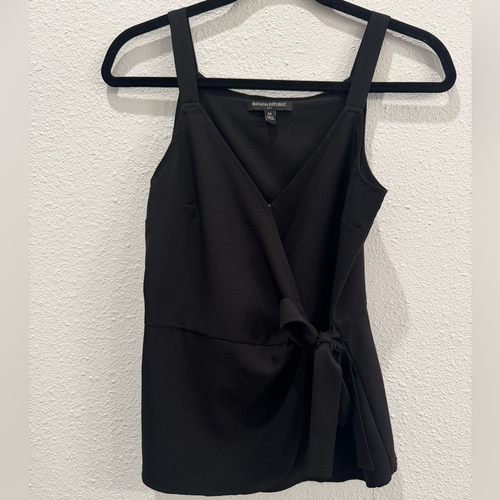Banana Republic Black Wrap Tank Top